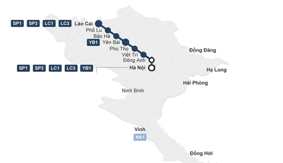 Sapa Train Map